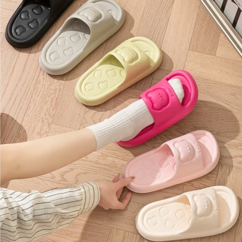Summer new Bathroom Non-Slip Platform Home Women's Sandals Fashion Cloud Women's Slippers Outdoor Beach shoes For woman