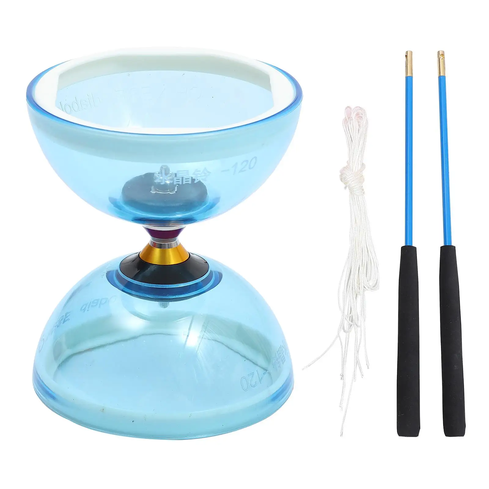 

Crystal Bearing YoYo Shallow Blue Random Sticks Trick Toy Beginner Juggling Trick Toy Child Fitness Fun Gift