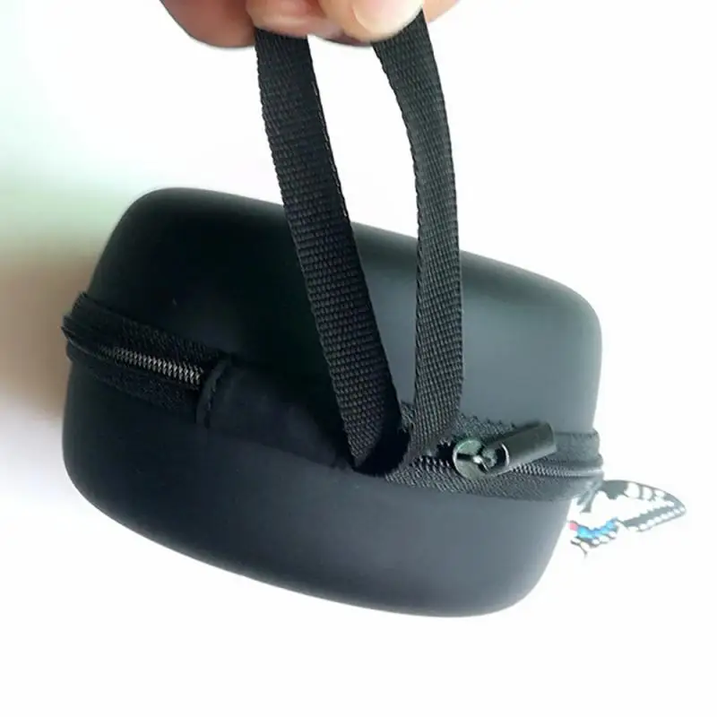 Mini Portátil EVA Saco De Armazenamento, Bolsa De Fibra De Carbono, Bolsa De Transporte, Zipper Case para Fone De Ouvido, Telefone, Cabo De Carregamento, ect Acessórios