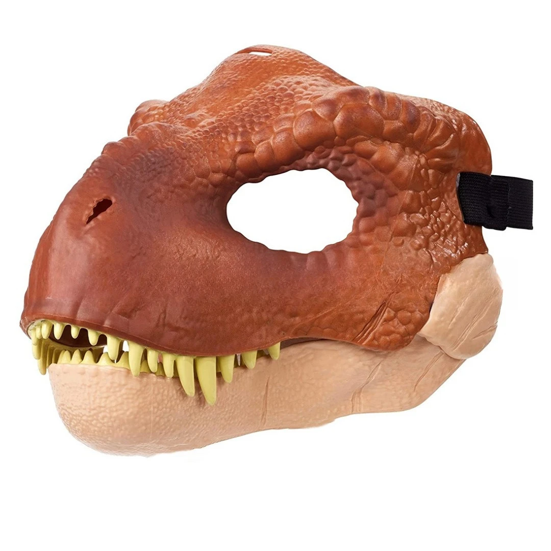 Maschera di dinosauro animale di Halloween Maschera per bocca in movimento del drago