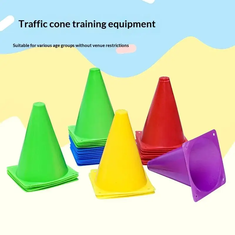 Sportmarkierungskegel für Jugendliche, 10 Stück, 18 cm, Trainingskegel für Fußball, Agility-Übungen, Outdoor-Übungsausrüstung – Detail 9