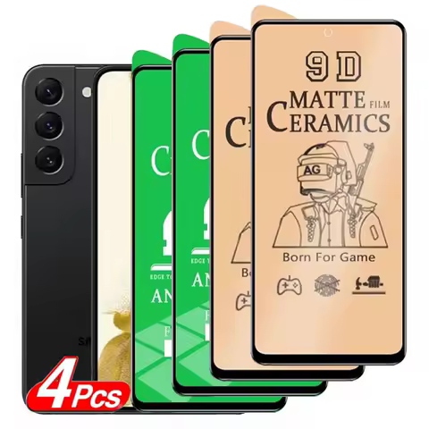 4PCS 2Clear+2Matte Ceramic Film for Samsung Galaxy S23 S24 S22 S21 Plus Screen Protector for Galaxy S21 FE S10 Lite Not Glass
