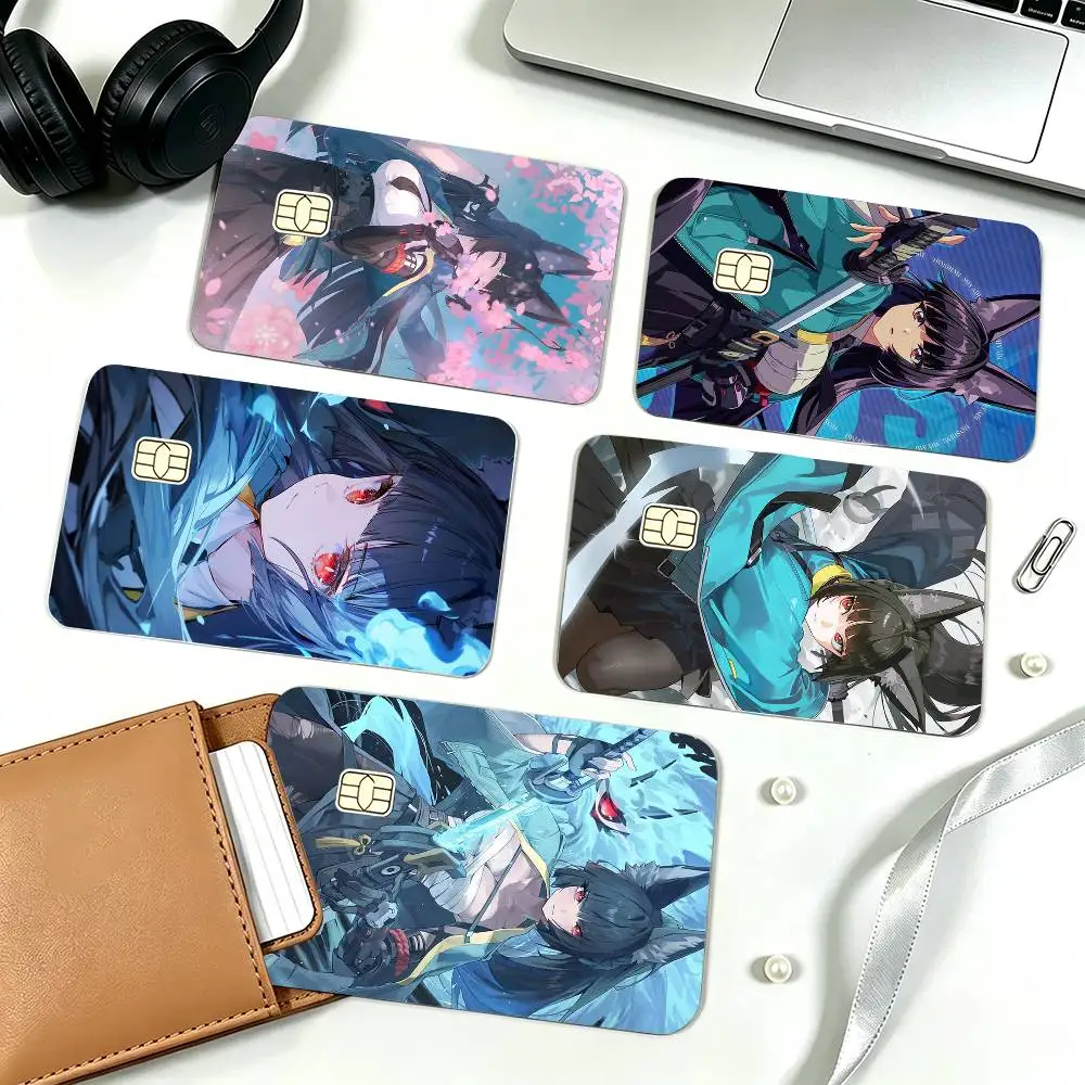 Z Zone Zero Miyabi Hoshimi  Credit Card HD Stickers Small Chip Waterproof Sticker Game Card Decal Gift