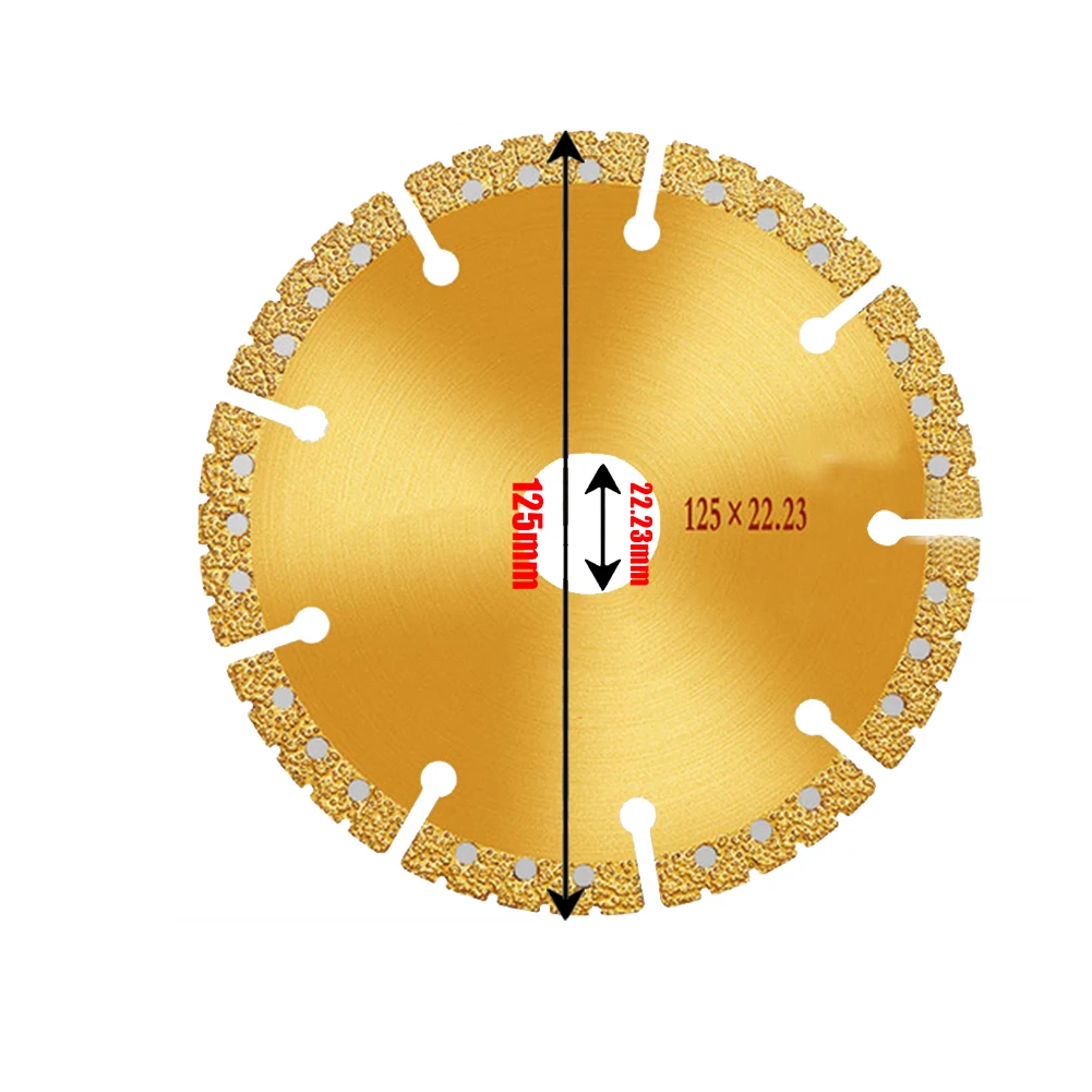 100/115/125/150mm Brazed Diamond Cutting Disc Tiles Ceramic Marble Dry And Wet Cutting Tools Circular Saw Blade