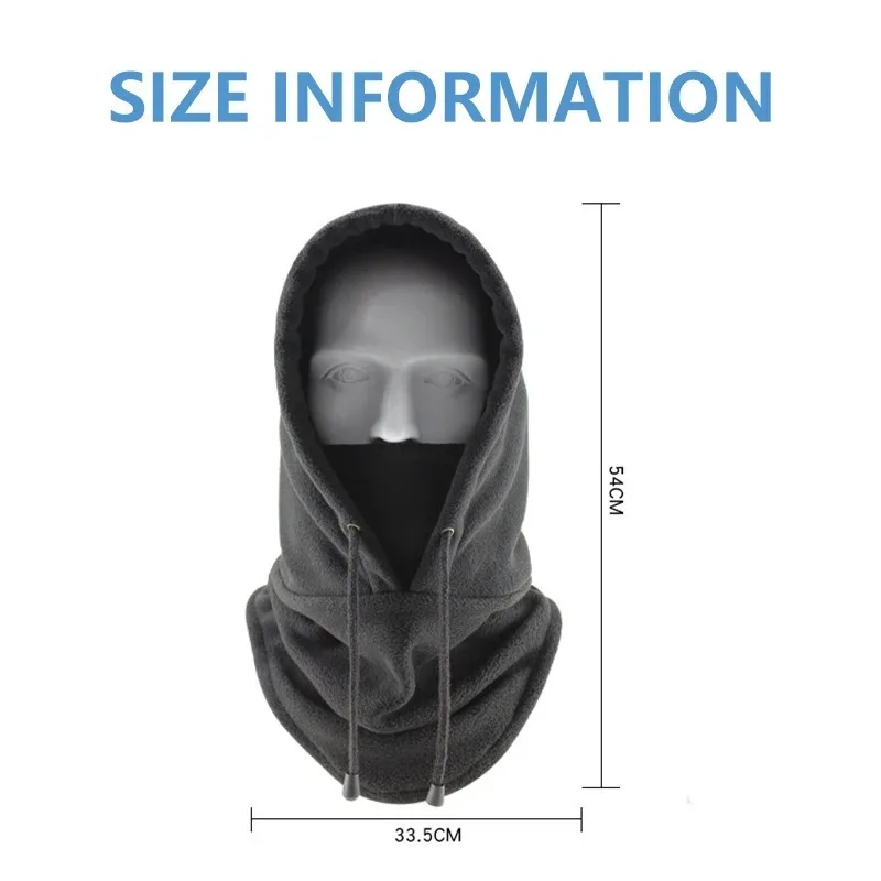 Winter Windproof FleeceLined Warm Accessories Cold Weather Protection Breathable Material Universal Fit Outdoor Sports Essential