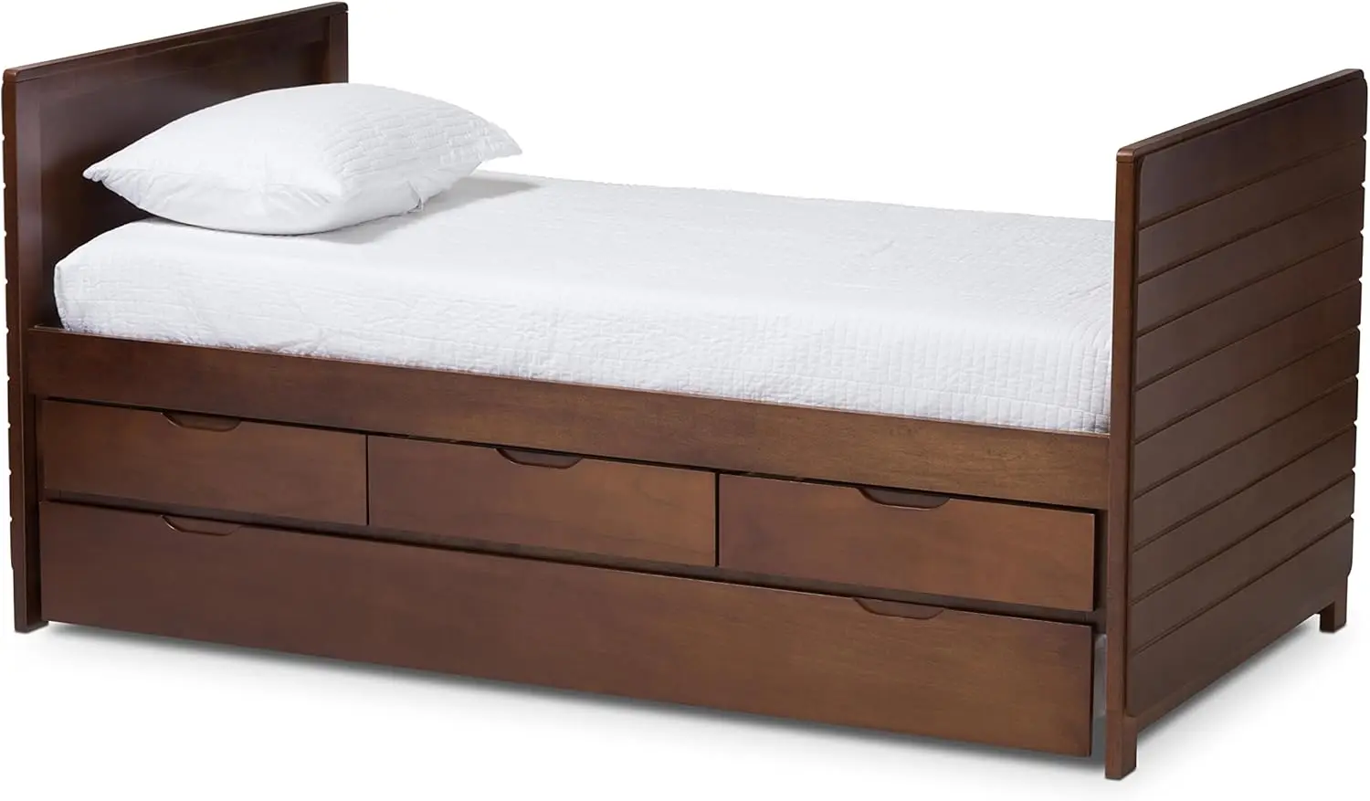 Libourne Daybed With Trundle Walnut Brown