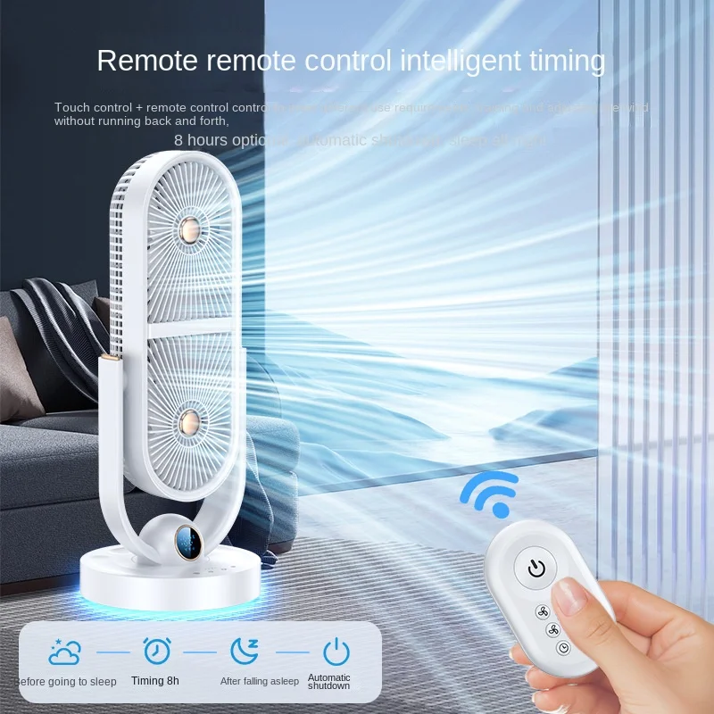 fan USB charging portable, silent mini, small household double head 캠핑에어콘 gaiatop ポータブル ファンHome Appliances mini air conditioner