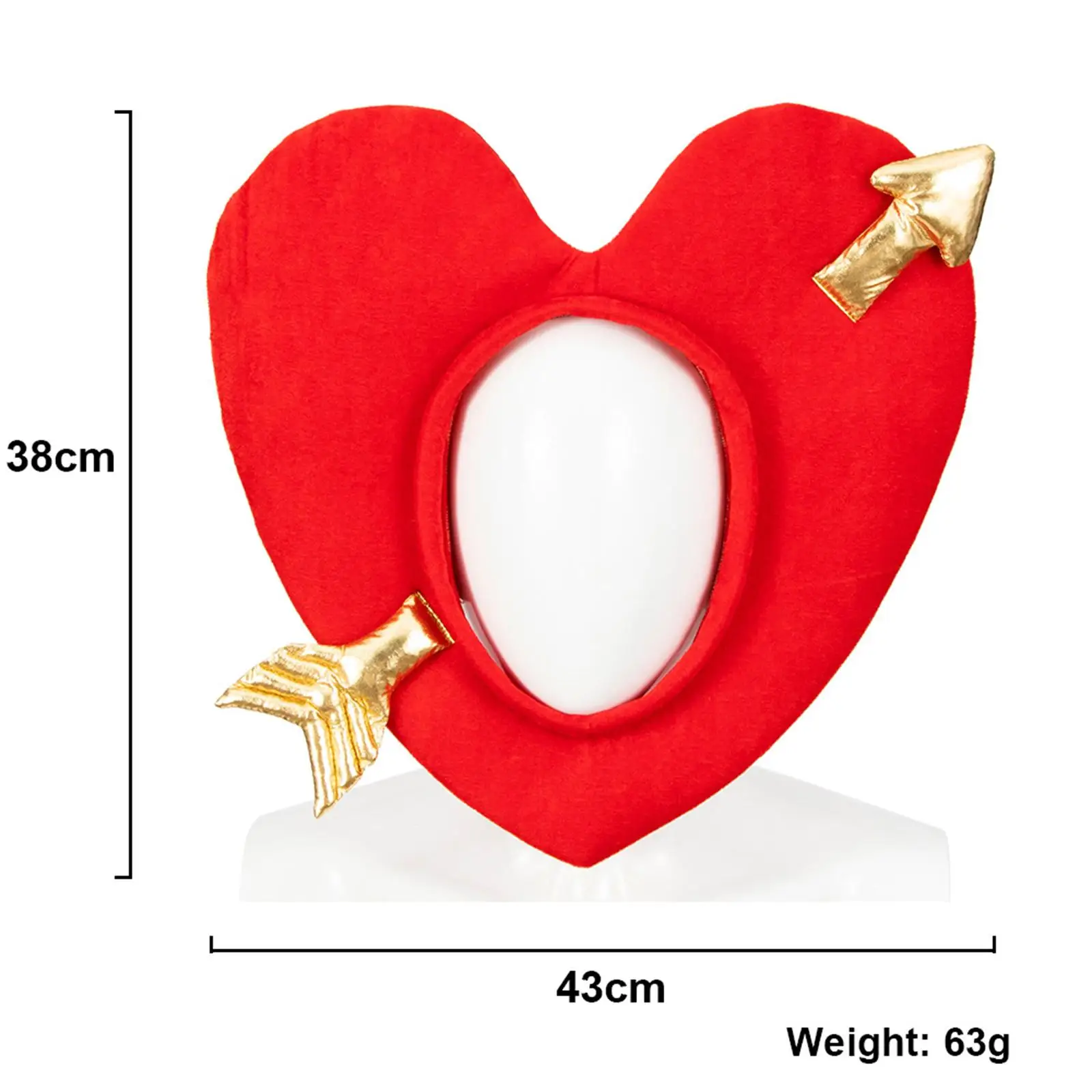 

Cupid Arrow Hat Cartoon for Men Women Novelty Hats Headpiece Plush Hat for Cosplay Valentines Day Dress up Party Party Favors