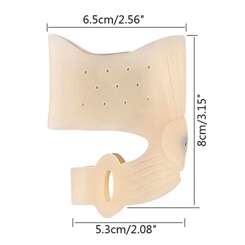 실리콘 발가락 교정기, 발가락 할룩스 외반 교정기, 발가락 손가락 분리기