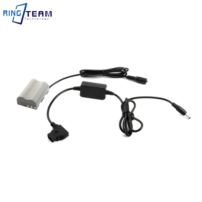 

DTAP D-TAP Power Cable + EN-EL3E Battery Adapter ENEL3E Coupler for Nikon D70 D70S D80 D90 D100 D200 D300 Cameras