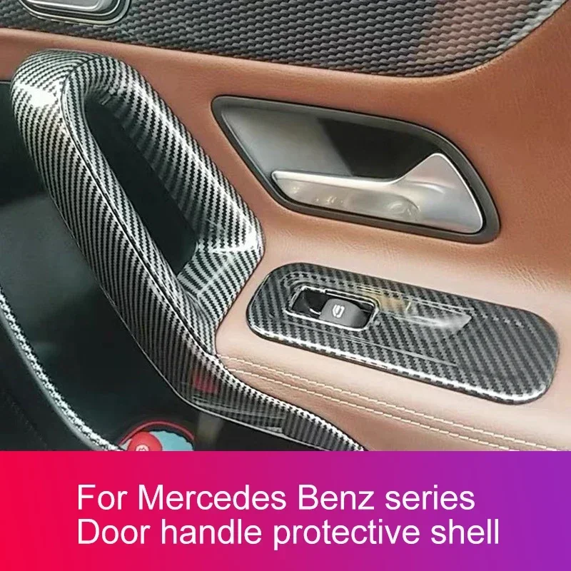 

Interior Mouldings Inner Door Armrest Handle Panel Frame Trim For Mercedes Benz A Class W177 CLA C118 2019-2022 Car Accessory Ca
