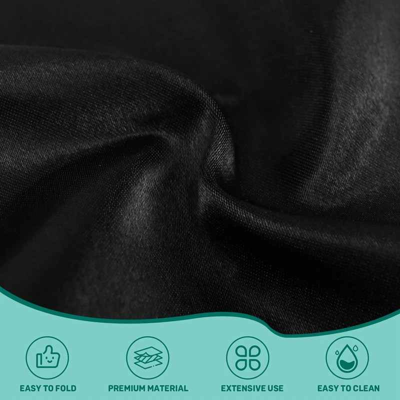 

Мужской платок-паше однотонного цвета для свадьбы и вечеринок (черный)