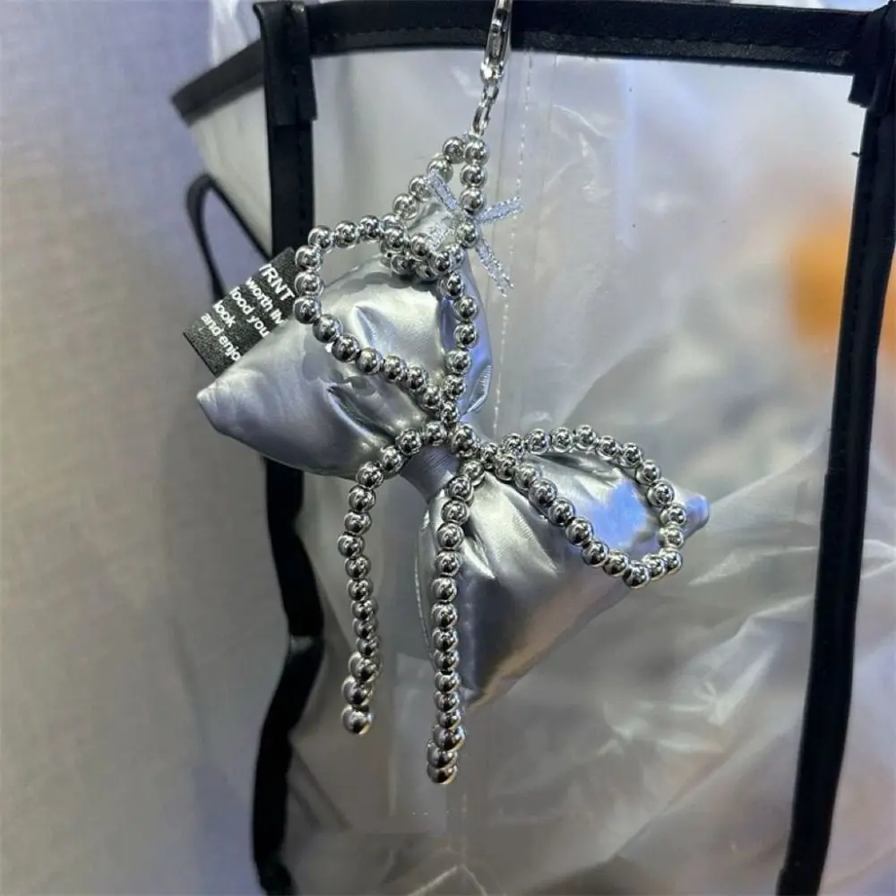 Cute Sweet 3D Bowknot Keychain Bag Accessories INS Korean Bag Hanging Pendant Phone Lanyard Gifts