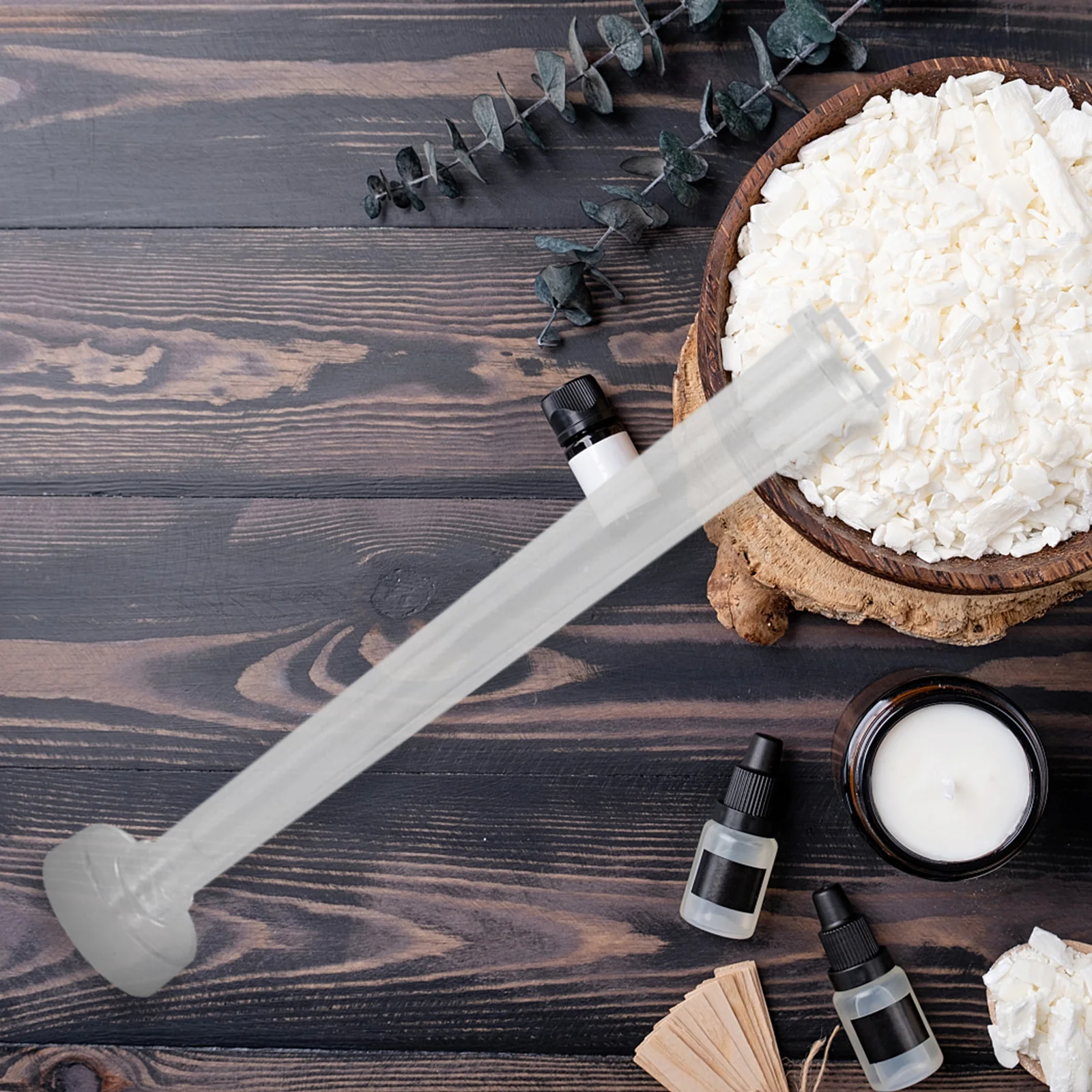 

2Pcs Mold Plastic Casting Tapered Rod DIY Handmade Mold for Home Craft Plastic Aromatherapy Candles Mould