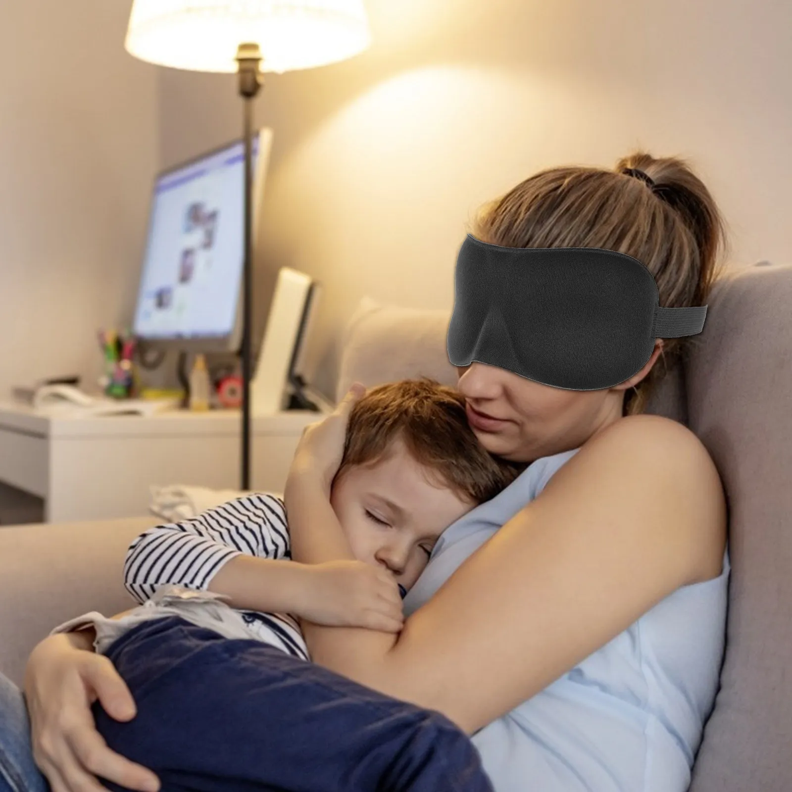 

3pcs Nap Mask Sleep Shading Breathable Adjustable Travel Office Practical Eye Cover Comfortable Protective Eye Patch For Adults