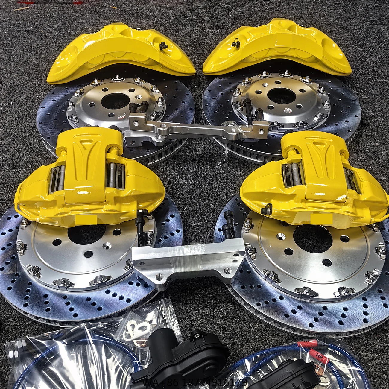 

2025 Новая модель Upade, 6 поршней, 380 мм и 4 горшка, 355 мм, электронный тормозной суппорт, комплект из 2 предметов, плавающий дисковый тормоз с ротором для RS 4 5 6