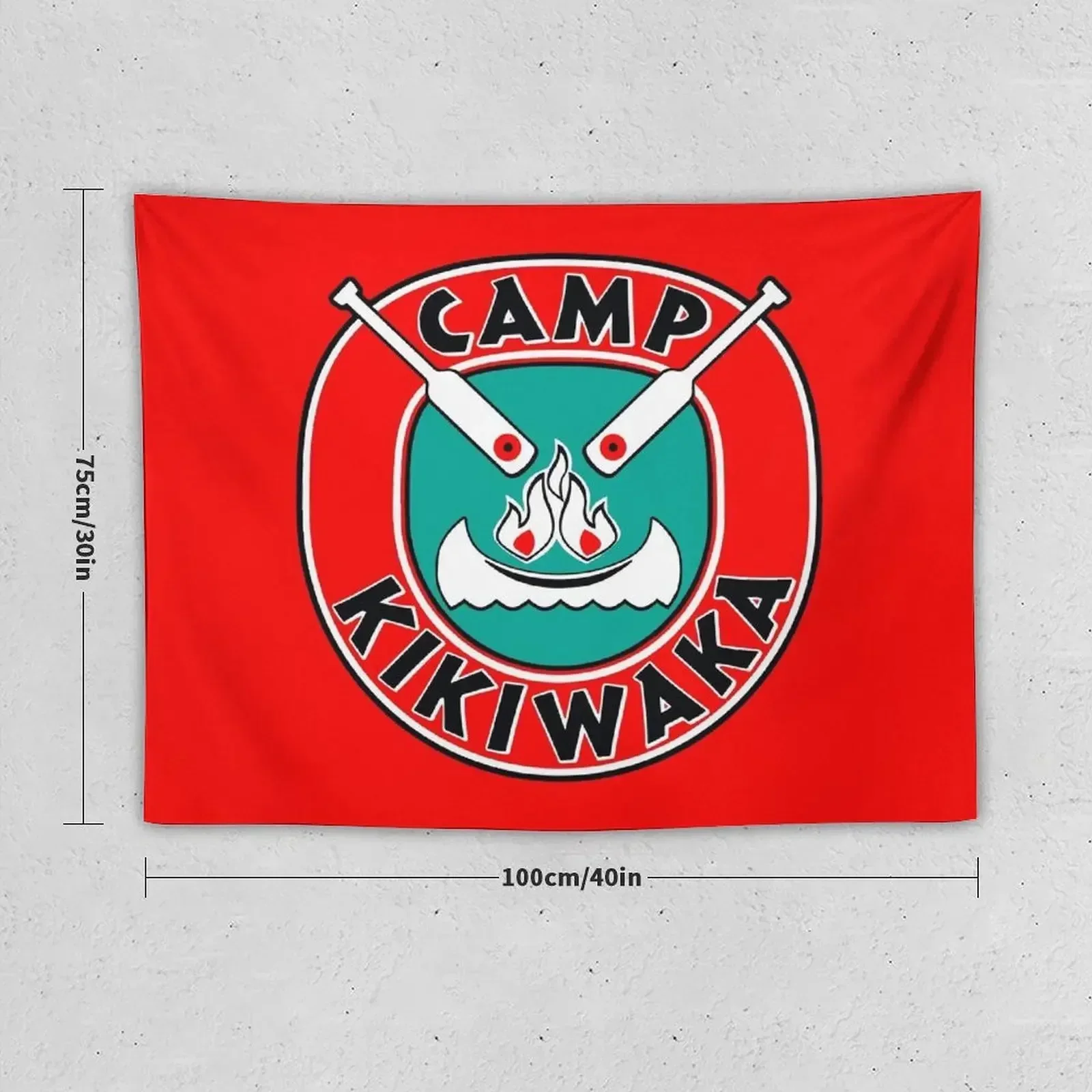 Camp Kikiwaka - Bunk'd - red background Tapestry Outdoor Decoration Custom Aesthetic Decoration Tapestry