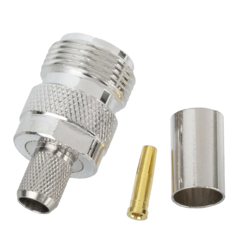 N-نوع أنثى العقص N-K-5 RF موصل هوائي موصل 5D-FD LMR300 سلك العقص A62X