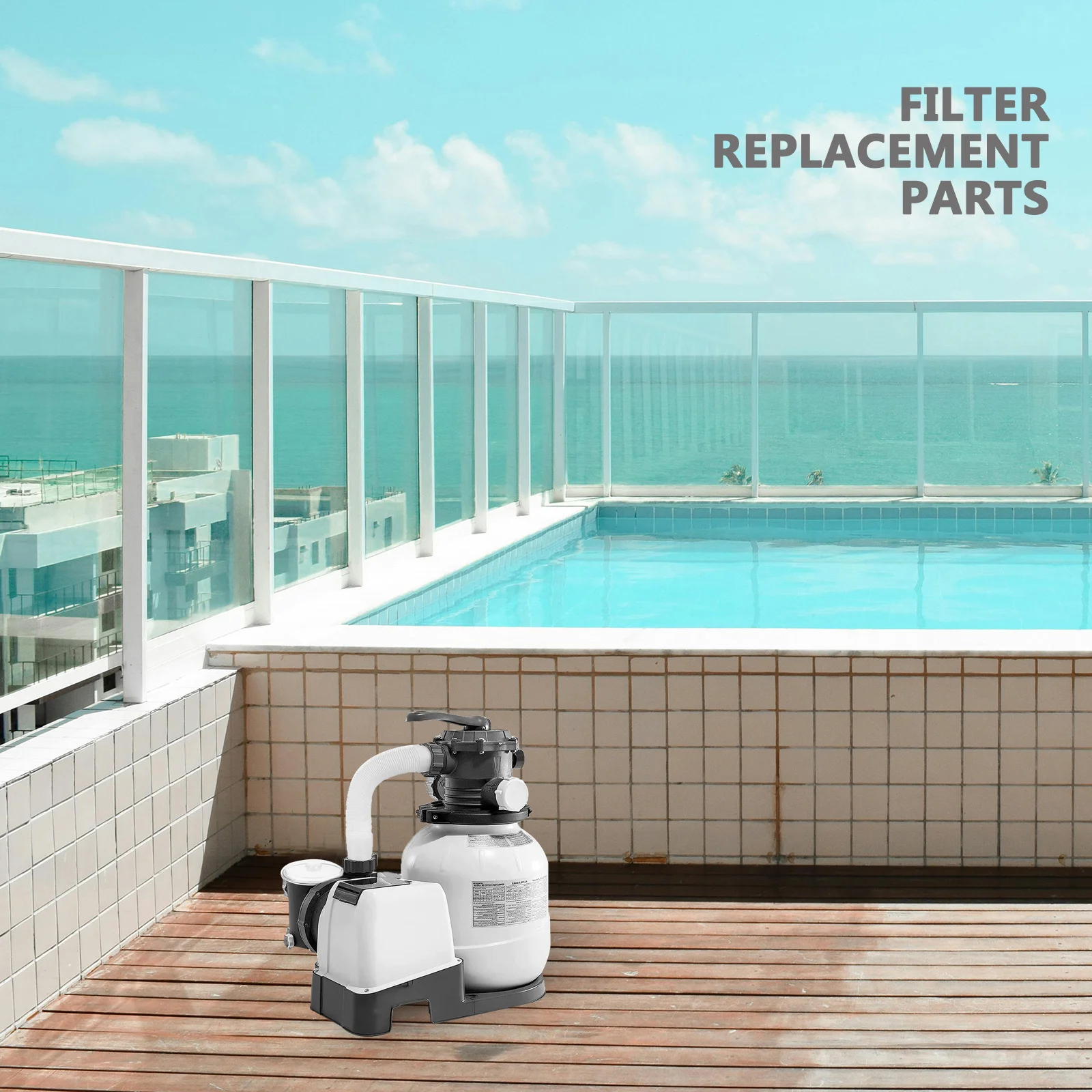 

Spa Sand Filter Pump Cap Replacement Cover for Sf15110 High Efficiency Longevity Sleek Appearance Swimming Pool Pump Cover