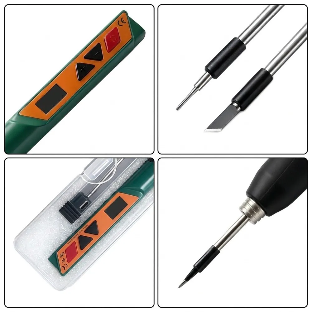 LED Display Soldering Iron with Temperature Monitoring Function for Accurate Heat Settings in Electronics Projects