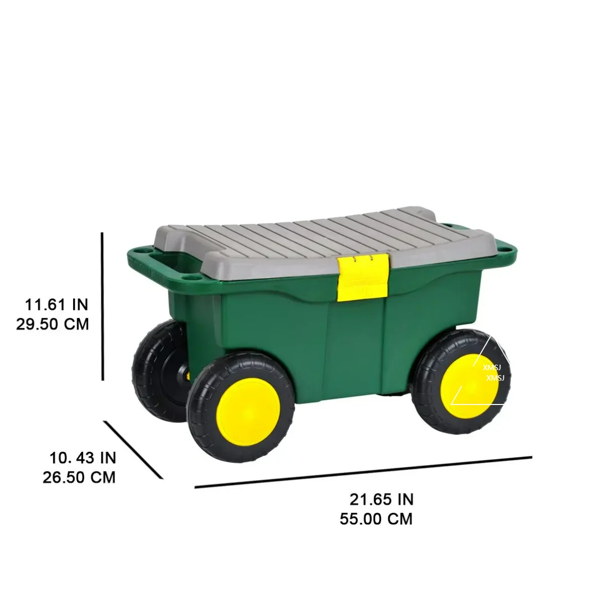 Creative Wheeled Hardware Tool Storage Box – Heavy-Duty Plastic, Mobile Organizer for Car Accessories, Garage, Workshop, Gardeni