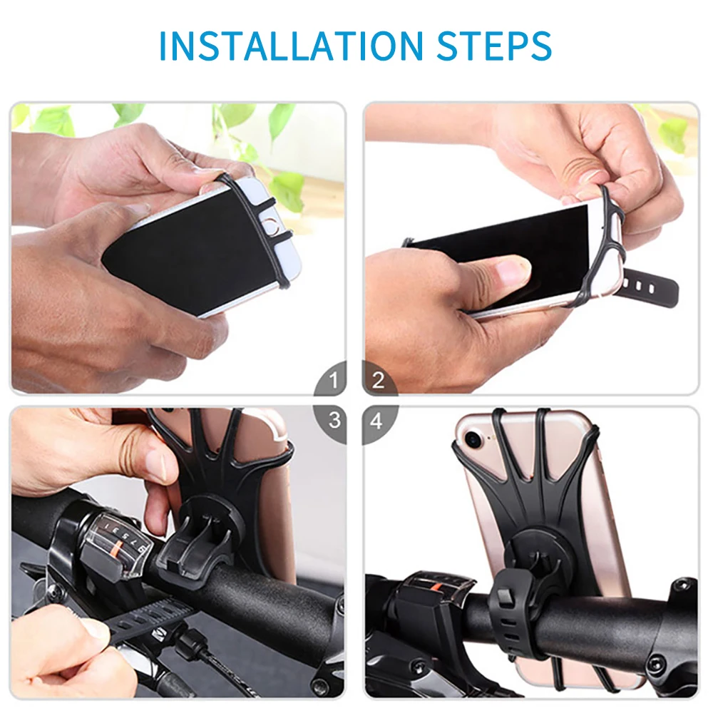 Motorcycle Mobile Phone Holder Bicycle Handlebar Stand Mount Bracket Motorcycle Mount Phone Holder For Mobile Phone GPS Device