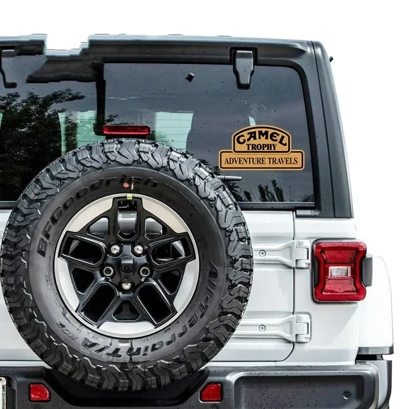Hot Sell Racing Camel Trophy Vinyl Stickers Decoration Motorcycle Helmet Accessories Sunscreen Waterproof