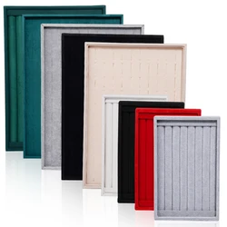 Velvet Jewelry Display Box Stackable Jewellery Holder Display Tray  Ring Earring Necklace Jewelry Exhibition Box Portable Holder