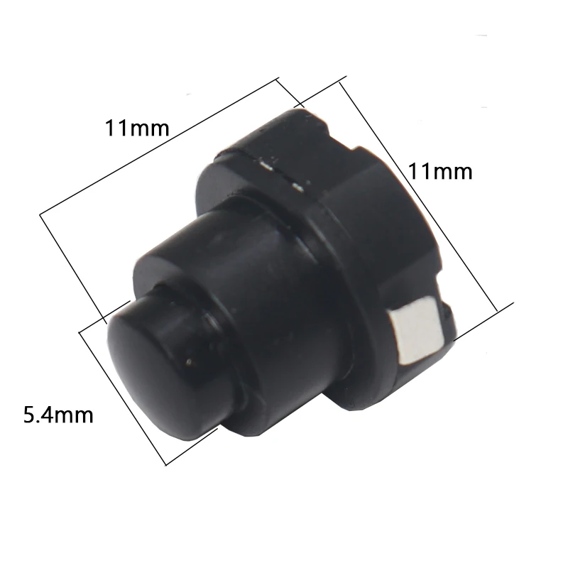 1010X Small Circular Flashlight Switch Power Supply Button Switch KAN-10A Self-Locking Button Push Button Switch ON-OF