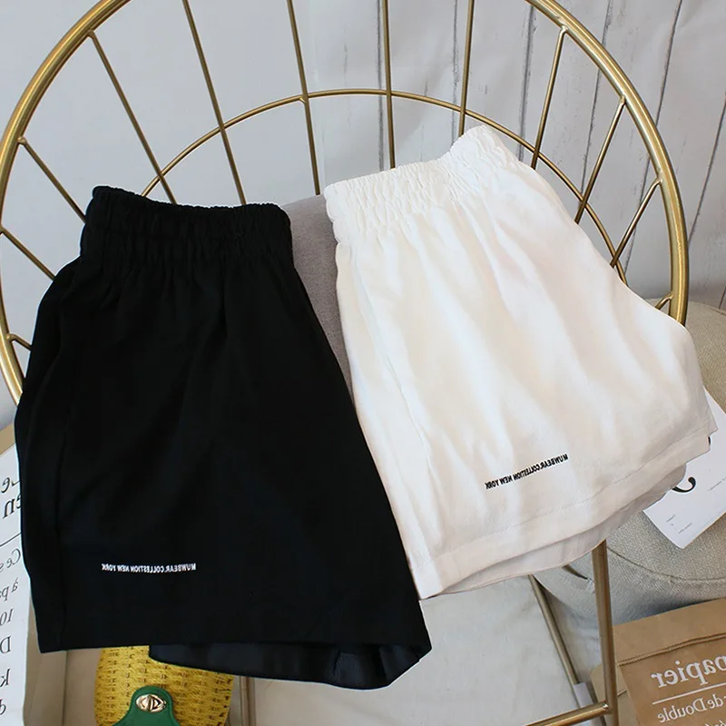 Y2K Gym Sexy Mini Shorts Women Casual Summer Black Harajuku Vintage Baggy Bloomers White Cheap Clothes Short Pants Woman Bottoms