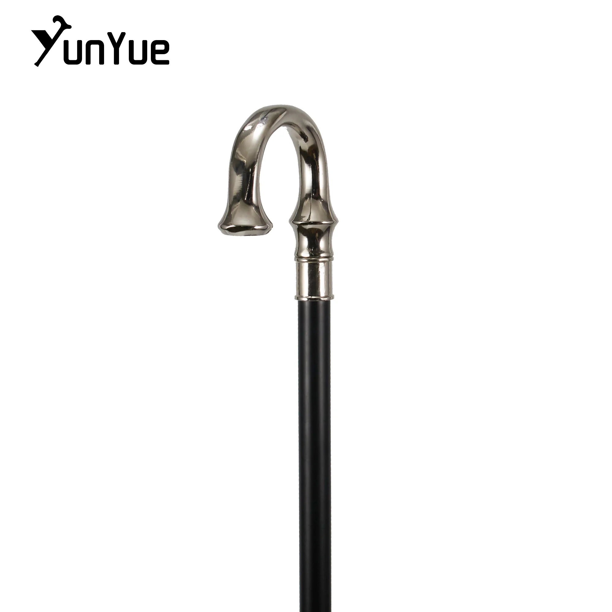 Bastone da passeggio con manico per ombrello vintage argentato Bastone da passeggio classico per gentiluomini Decorativo per feste Cospaly Stampelle per canna da passeggio alla moda 93 cm