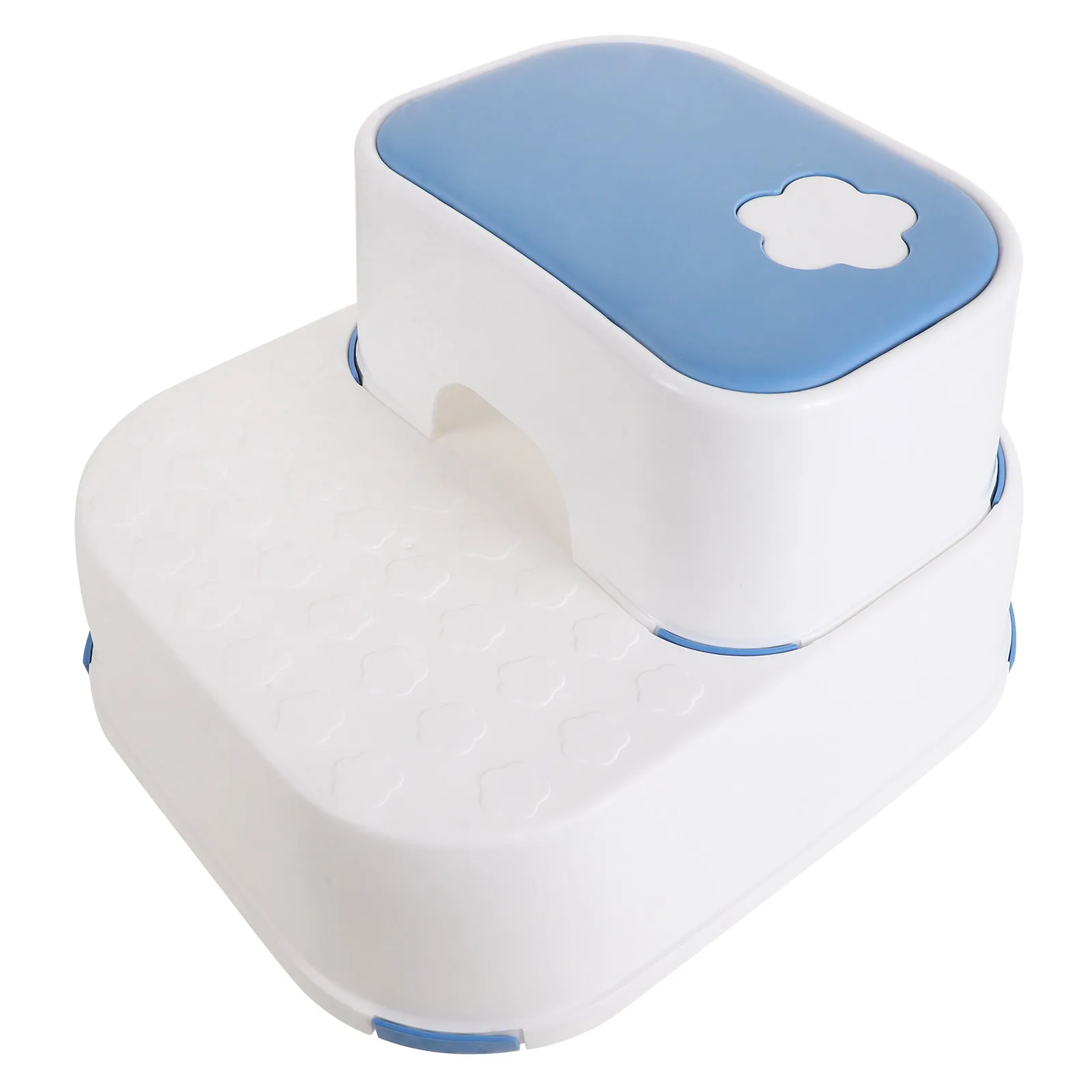 Dual-Layer Toddler Step Stool for Bathroom Sink and Toilet Non-Slip Kids Footstool Multi-Functional Cute Design Child Helper