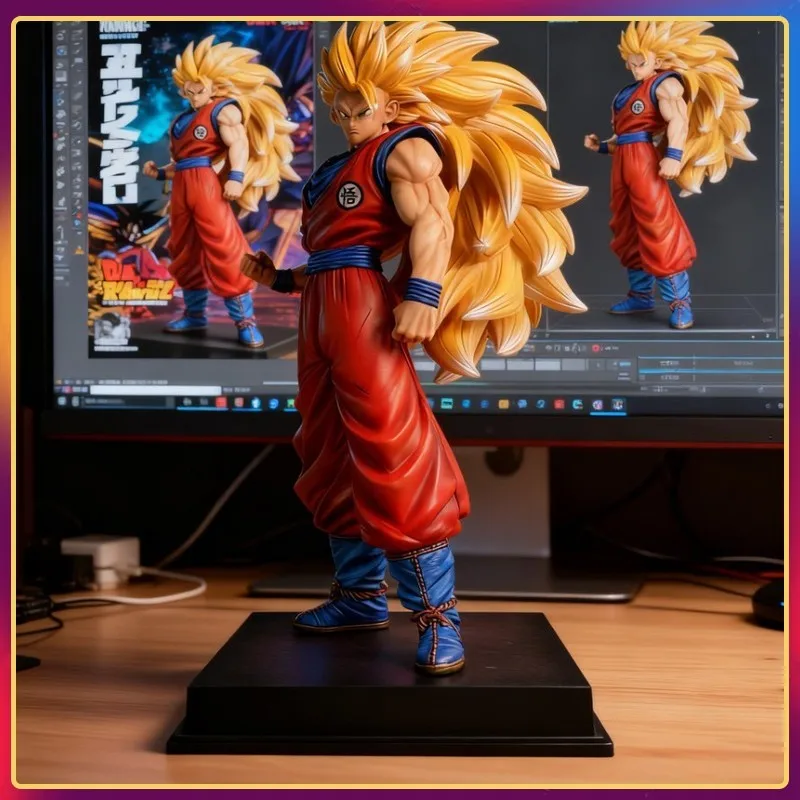 54 cm Super Saiyan Son Goku Dragon Ball Anime Action Figure PVC Model Standbeeld Collectie Speelgoed voor Kinderen Geschikt Kerstcadeaus