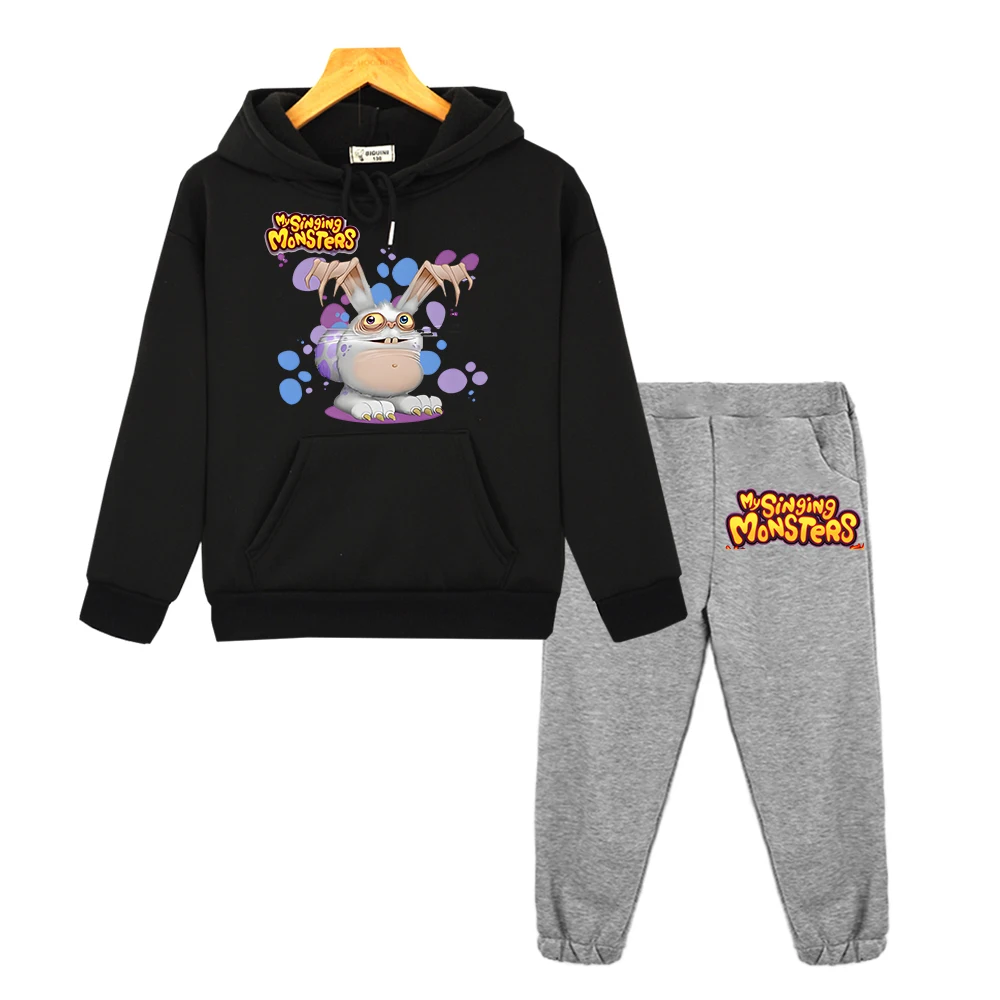 

My Singing Monsters Sets Fleece sweatshirt Anime hoodie kids boutique clothes pullover Children clothing Hoodie sets boys girls