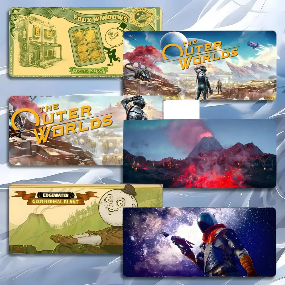 sci-fi rpg model T-The Outer Worlds Mouse Pad Mousepad Large Gaming LockEdge Thickened PC Table Desk Mat