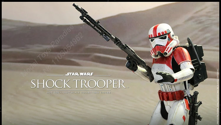 Original HotToys VGM20 1/6 Men Soldier Star Wars Shock Trooper Full Set 12inch Action Figure Collectible Toys Gifts