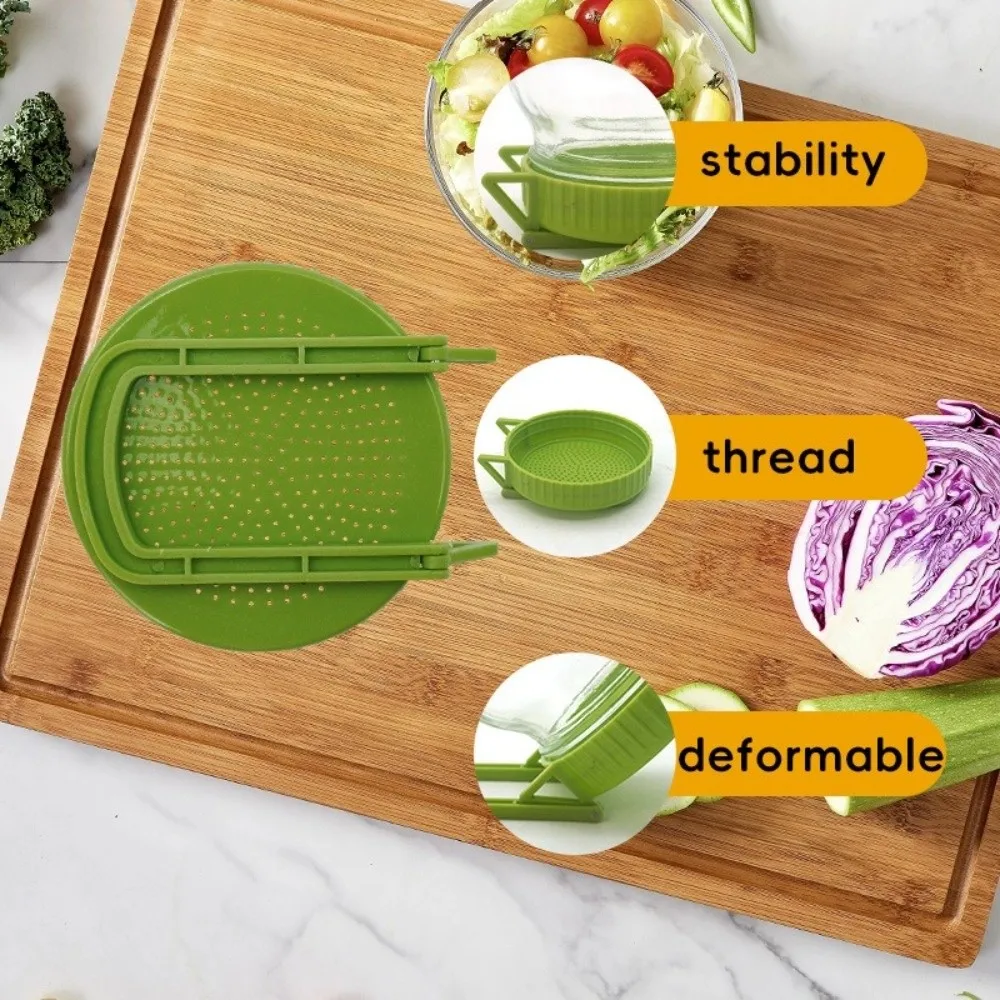New With Stand Sprouting Lids Plastic Easy Seed Germination Sprout Maker Kit Sprout Maker for Alfalfa Broccoli Salad Greens