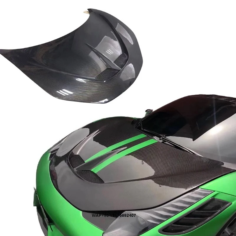 Customized SP Style Lightweight Dry Carbon Fiber Front Vent Bonnet Hood for 458 Carbon Engine Hood Upgrade