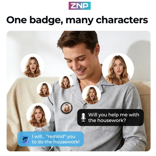 Imagen 2 del producto ZNP Z01, Compañero Electrónico Inteligente con IA, Traducción de Voz Instantánea, Profesional, Portátil, 60 Horas de Funcionamiento, Ideal para Viajes y Reuniones, Alta Calidad