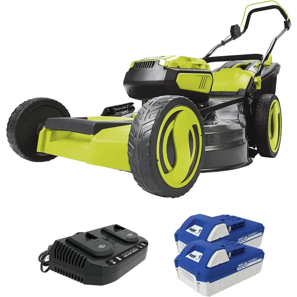 

24V-X2-21LM 48-Volt 21-Inch 1100-Watt Max Brushless Cordless Lawn Mower, 7-Position Mowing Height Adjustment