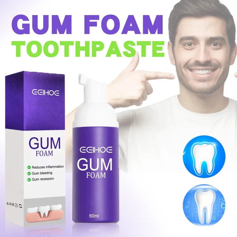 

60ml Mousse Toothpaste Teeth Cleaning Corrector Teeth Teeth Whitening Brightening Reduce Yellowing Cleaning Tooth Care