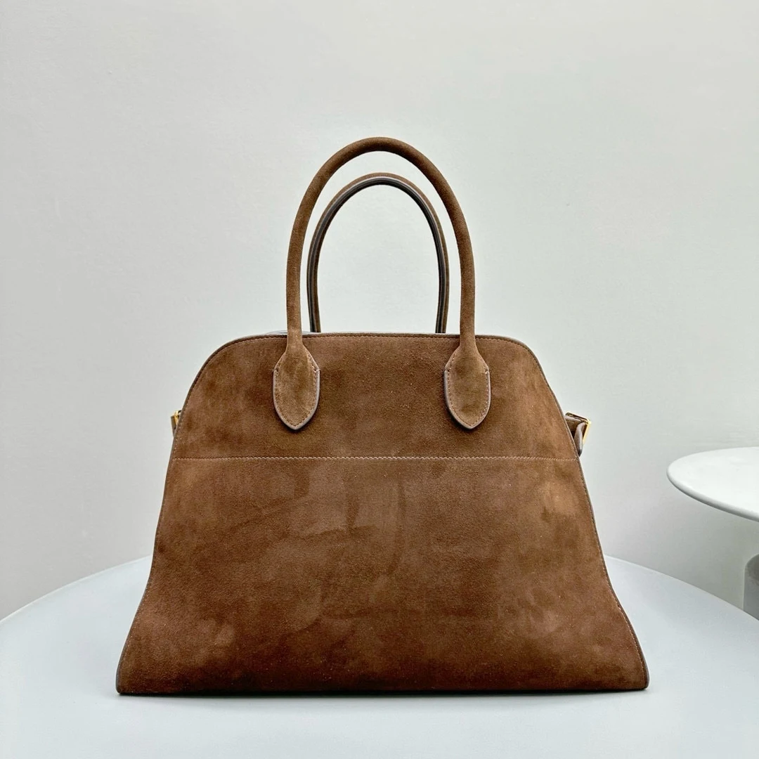 High Quality Margaux15 Soft Leather Handbag 38cm Casual Suede Tote Bag Large Capacity Factory Direct Sales SSS Quality