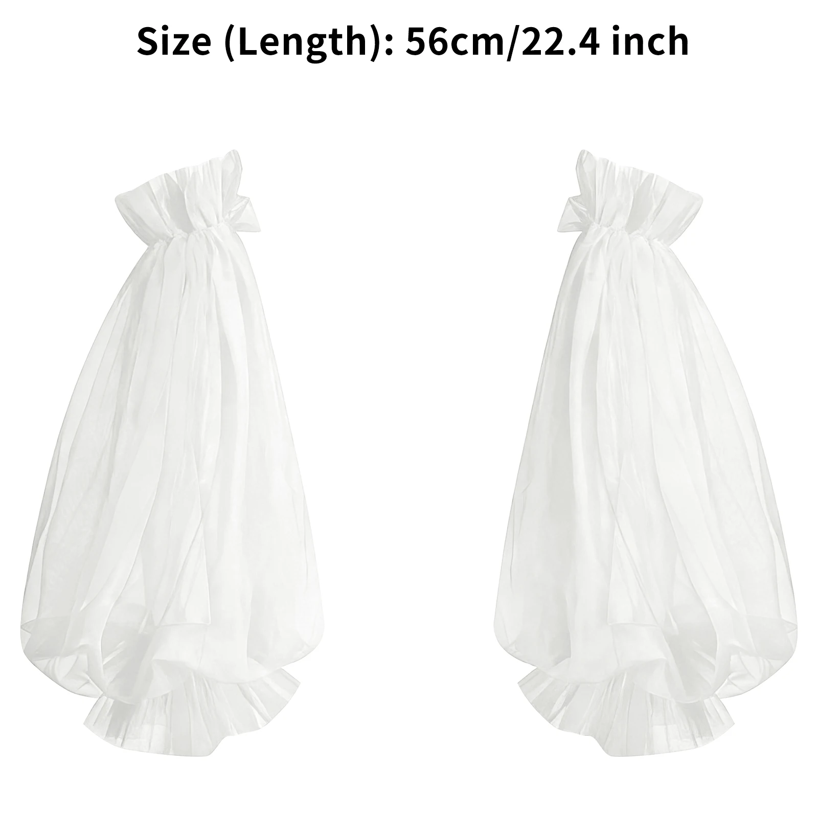 

Girl Party Wear Costumes Accessories Ruffled Elastic Sheer Gloves Lantern Sleeves Gloves for Wedding Formal Party Tulle Sleeves