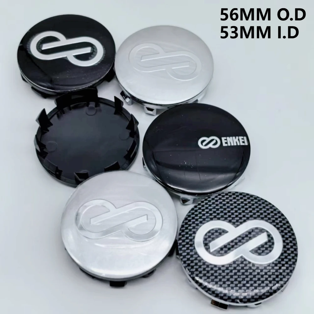 

4pcs O.D 56MM / I.D 53MM JDM ENKEI Logo Emblem Car Wheel Center Caps Accessories for BMW Rim Hubcap Cover Wheels Hub Lid Replace