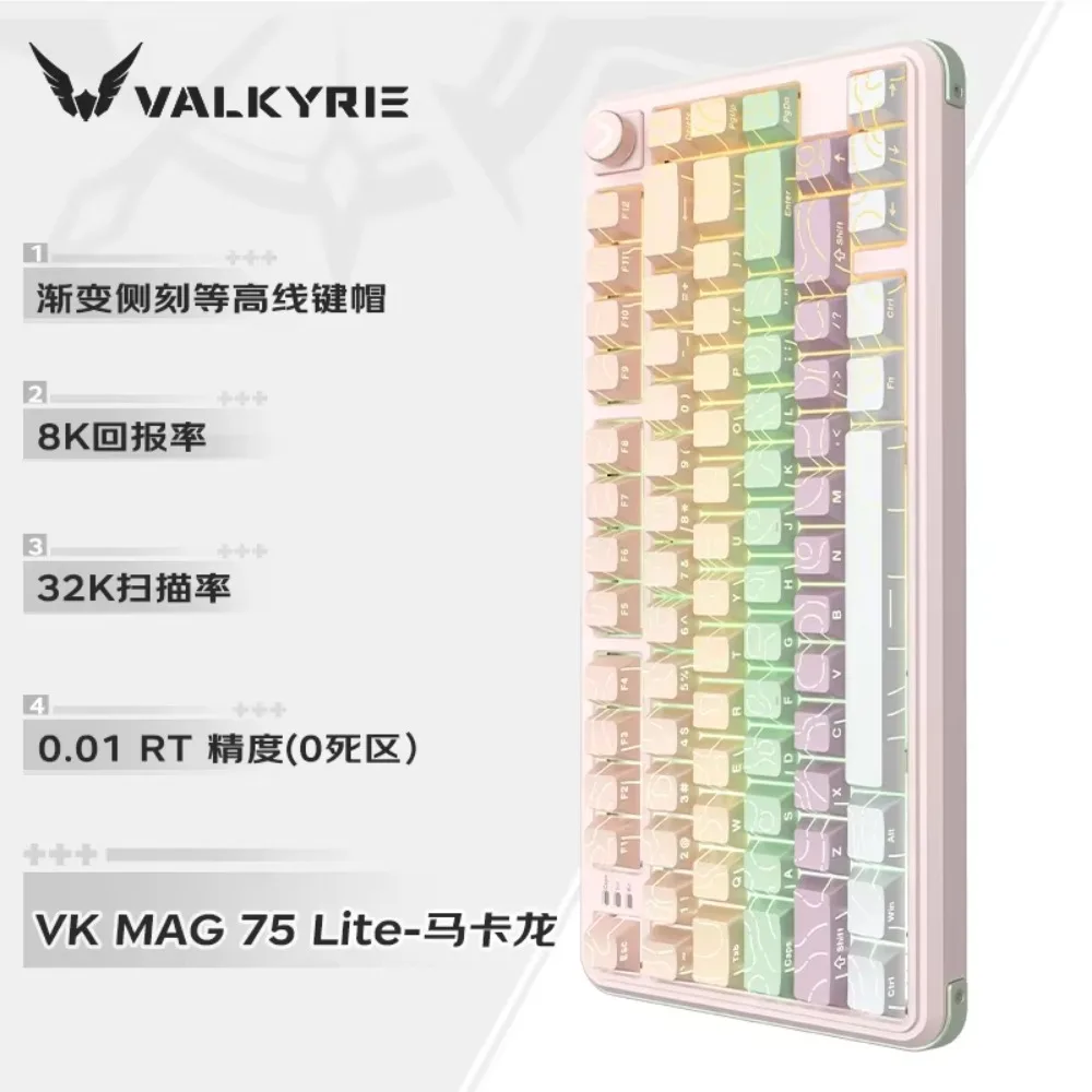 VALKYRIE VK MAG 75 Magnetic Switch Mechanical Keyboard 8000Hz Polling Rate 0.01RT Gaming Keyboard Valorant PC Accessories 12