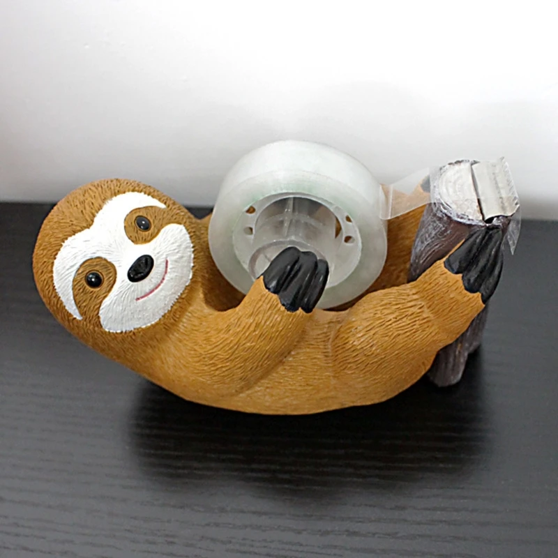 Cartoon Resin Tape Dispenser Animal Shaped Tape Cutter Dispenser Tape Holder Desktop Tape Dispenser Office Supplies