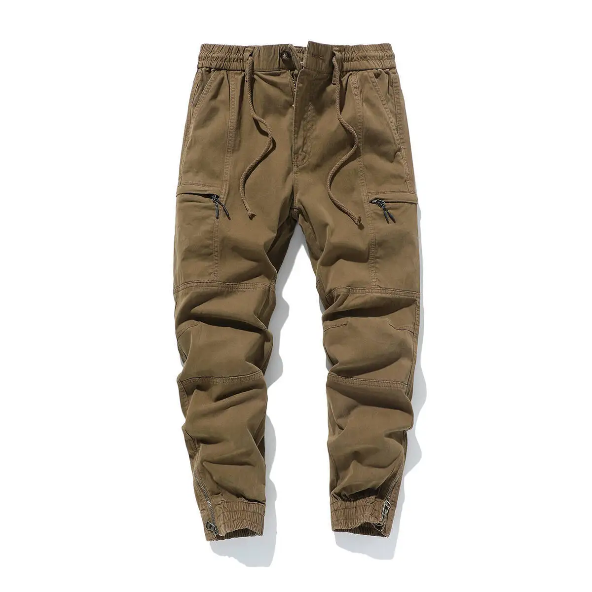 

Men's Cargo Pants Autumn Casual Sport Work Trousers American Style Pure Cotton Loose Fit Jogger Sweatpants With Multi-Pocket