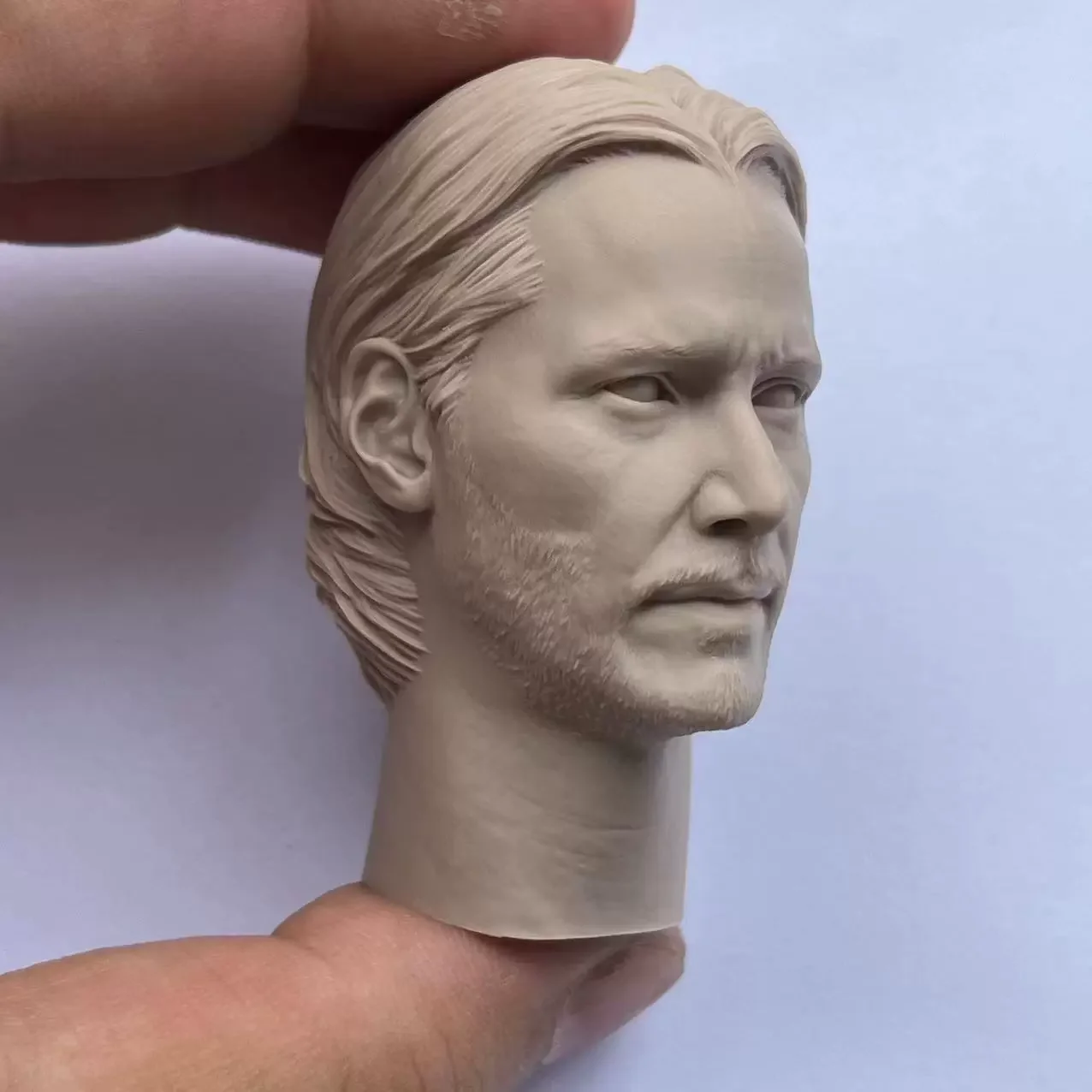 

Keanu Reeves 1.0 1/6 UnPainted Male Head Carving Soldier Actor Model 1/6 Scale Action Figure HObbies Model Toys