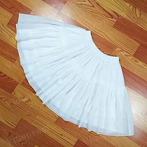 Fish-bone Short Slip Liner Cute Girls Skirts Adjustable Petticoat