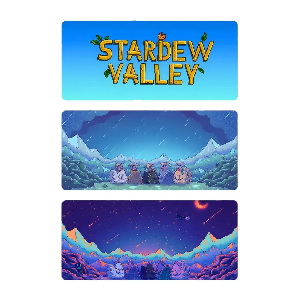 Game Simulation Stardew Valley Mouse Pad Large Gaming Mousepad with Stitched Edges Thickened Desk Mat PC